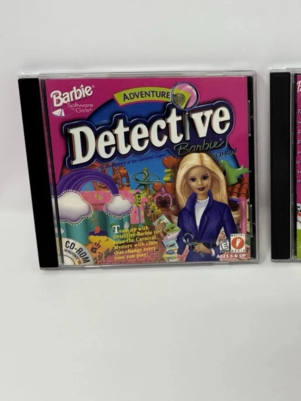 Barbie Detective CD-ROM — Pink and Purple Artwork